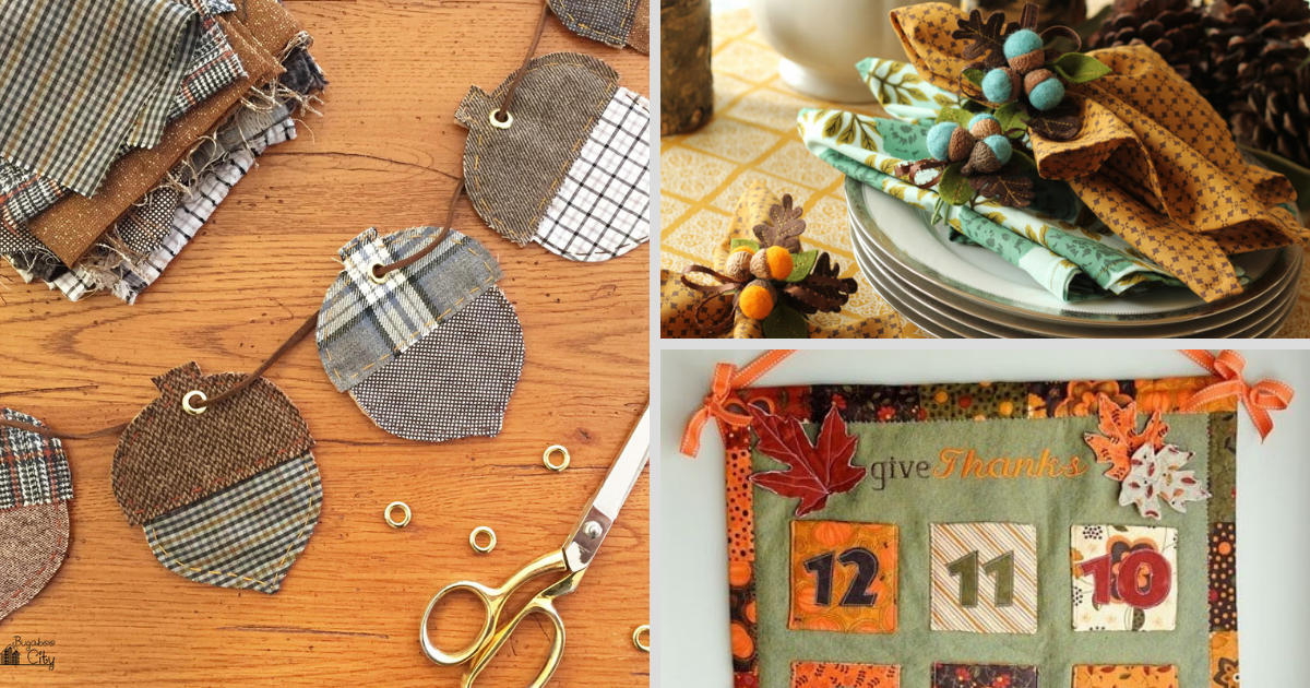 40+ Thanksgiving Sewing Projects for Family & Friends