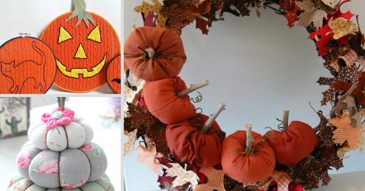 38 Fabric Pumpkin Patterns (Free) + More Pumpkin Crafts