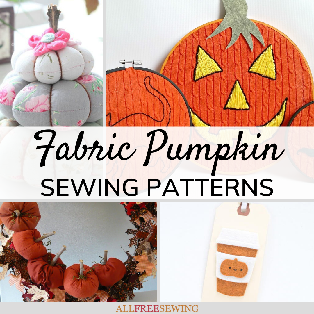 38 Fabric Pumpkin Patterns (Free) + More Pumpkin Crafts | AllFreeSewing.com 38-fabric-pumpkin-patterns-free-more-pumpkin-crafts-allfreesewing-com
