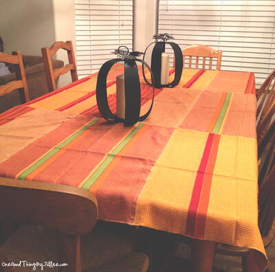 Last Minute Thanksgiving Tablecloth