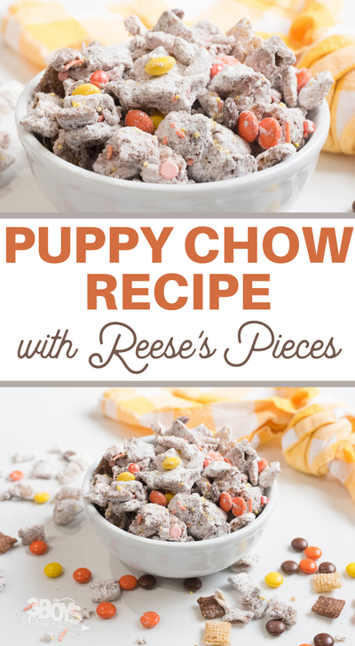 Delicious Reese’s Pieces Puppy Chow Recipe