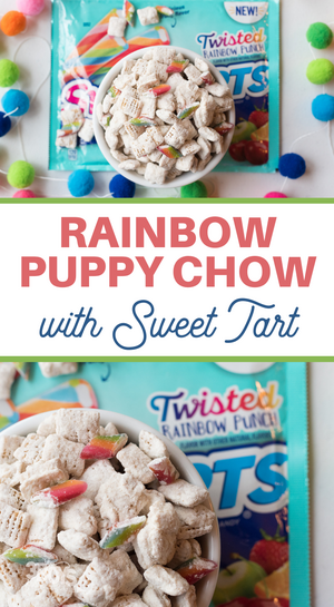Super Sweet Rainbow Puppy Chow Recipe