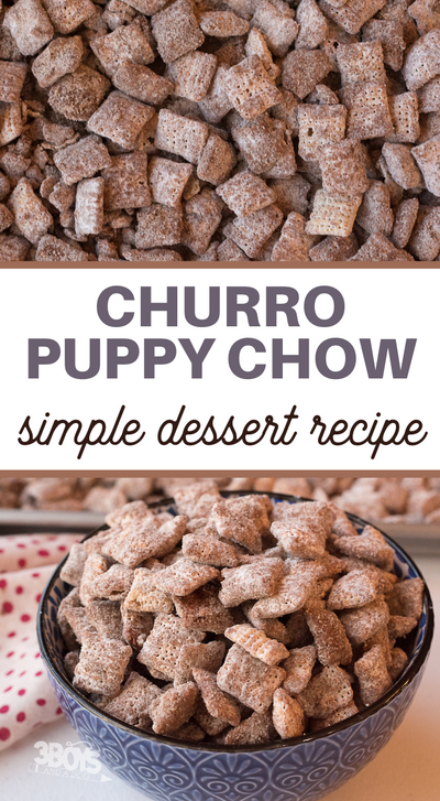 Easily Addictive Churro Puppy Chow Recipe