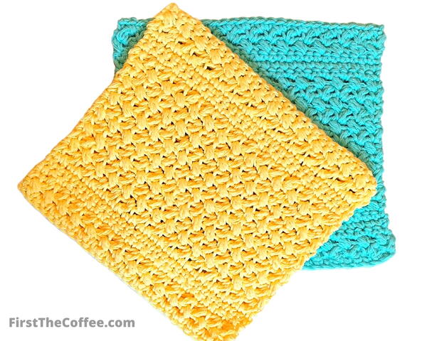 Mini Bean Stitch Dishcloth Pattern