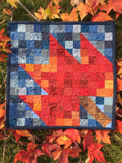 Majestic Maple Mini Quilt Pattern Easy For Beginners