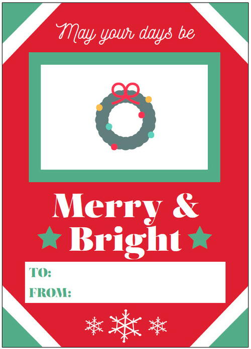 Printable Christmas Gift Card Holders