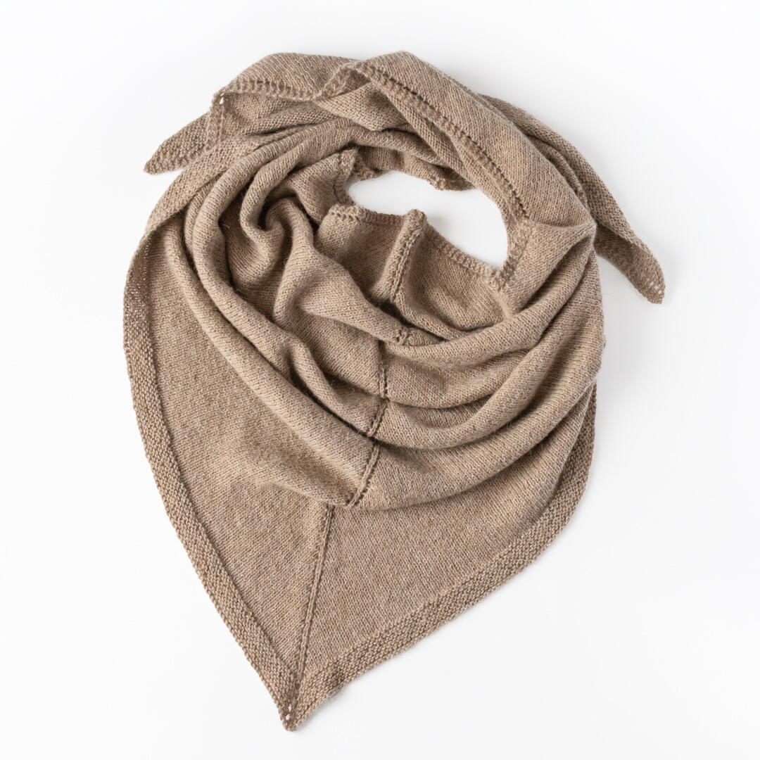 Basic Triangle Shawl | AllFreeKnitting.com