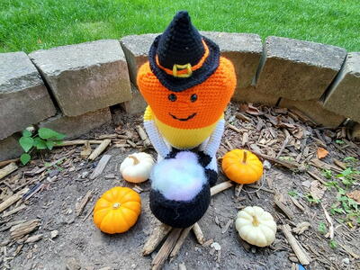 Crochet Candy Corn Witch
