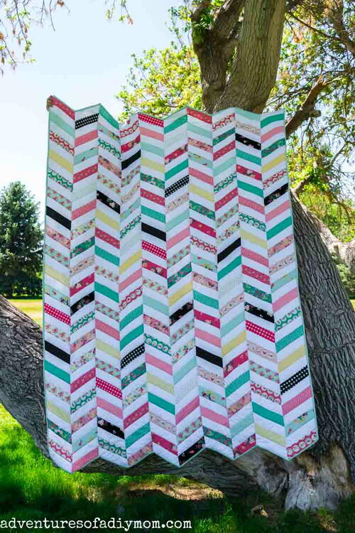 Easy Herringbone Quilt Pattern 