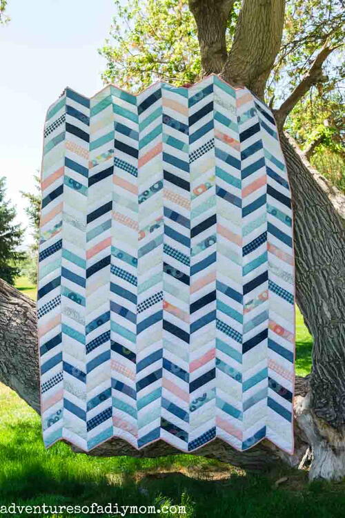 Easy Herringbone Quilt Pattern