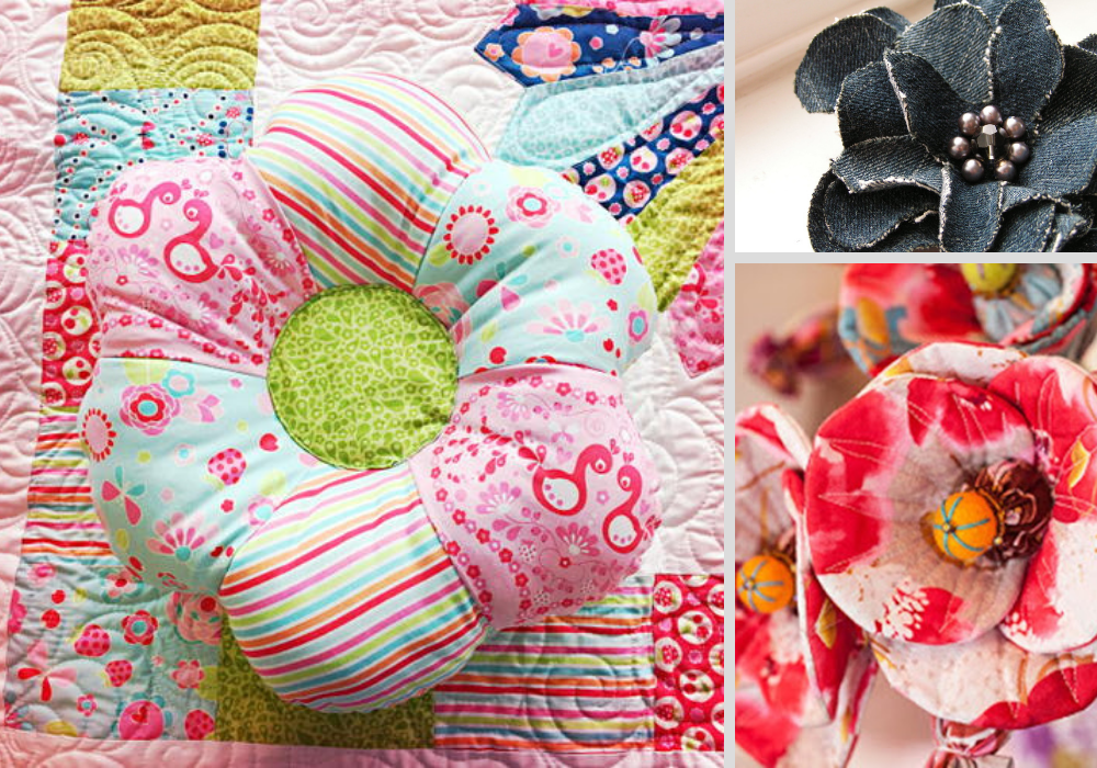 30 Fabric Flower Patterns Free AllFreeSewing Com