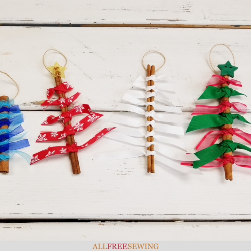 Cinnamon Stick Christmas Tree Ornaments Tutorial
