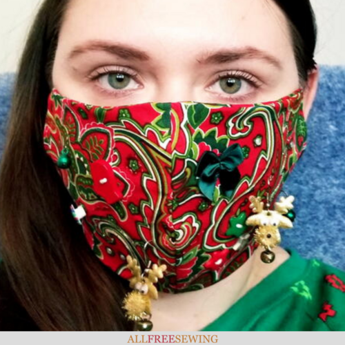 DIY Ugly Christmas Face Masks