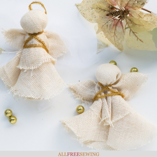 Rustic DIY Angel Ornaments