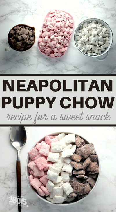 Flavorful Neapolitan Puppy Chow Recipe