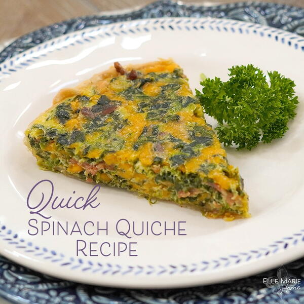 Quick Spinach Quiche
