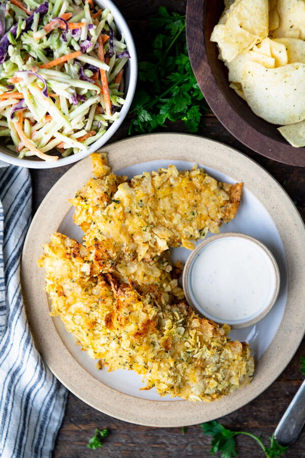 Potato Chip Chicken Strips | RecipeLion.com