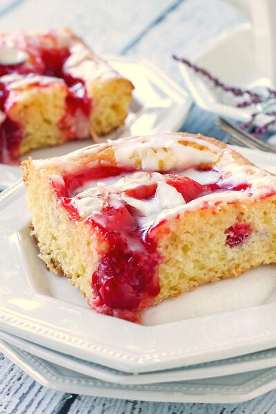 Glazed Cherry Coffee Cake