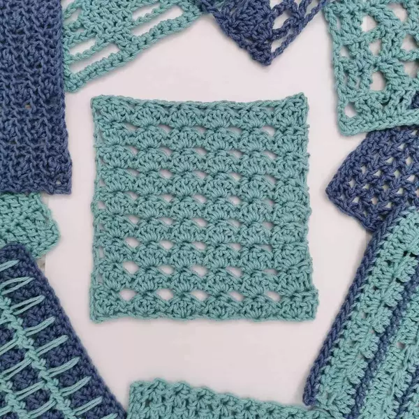 Fans And Eyes Crochet Stitch Tutorial 