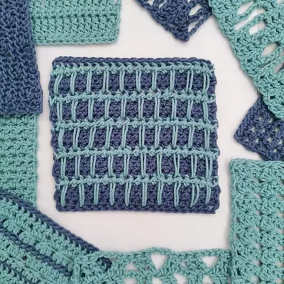 Spike Hald Double Crochet Stitch Tutorial 