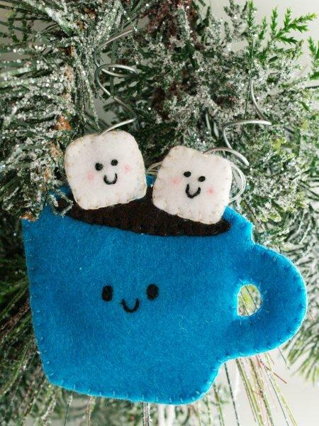 Hot Cocoa Felt Ornament