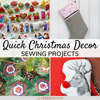 37 Christmas Decorations to Sew & Last-Minute Ideas