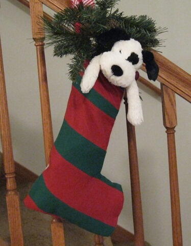 Simple Refashioned Christmas Stocking