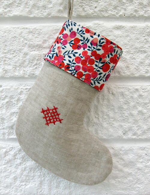 Mini Rustic Christmas Stockings