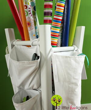 Wrapping Paper Organizer