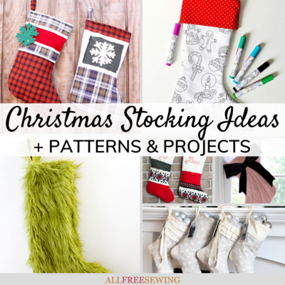 28 Free Christmas Stocking Ideas (+Patterns & Projects