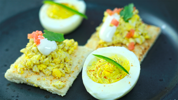 Eggs & Canapes Recipe: