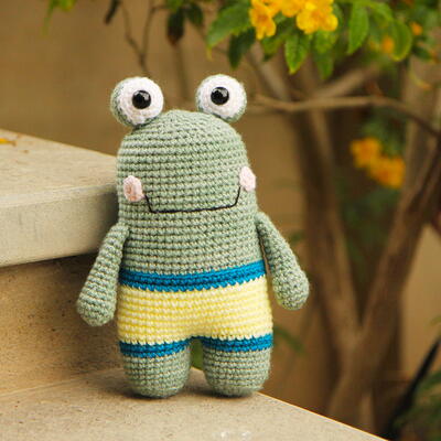 Flippy The Crochet Frog