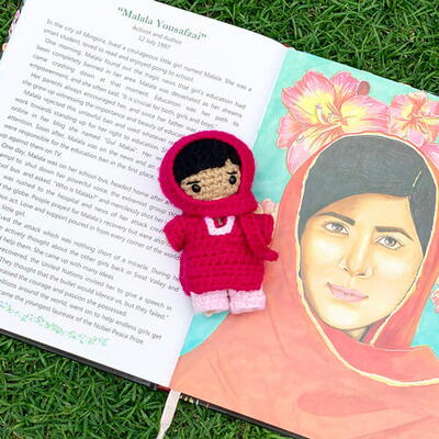 Malala Yousafzai Crochet Doll