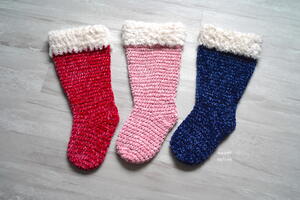 Velvet & Fur Christmas Stockings