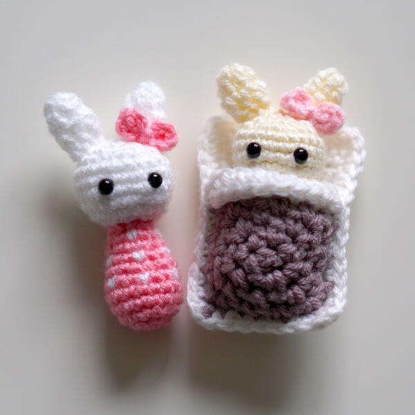 Bedtime Bunnies Amigurumi Rabbit Doll With Bed