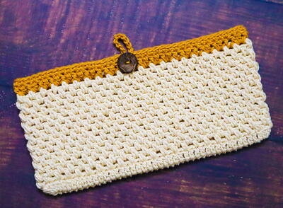 Crochet Hand Clutch Purse