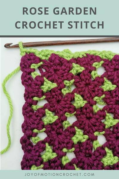 Rose Garden Stitch – Free Crochet Stitch Tutorial