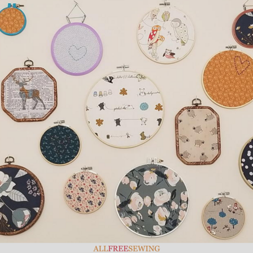 Easiest Ever Embroidery Hoop Wall Art