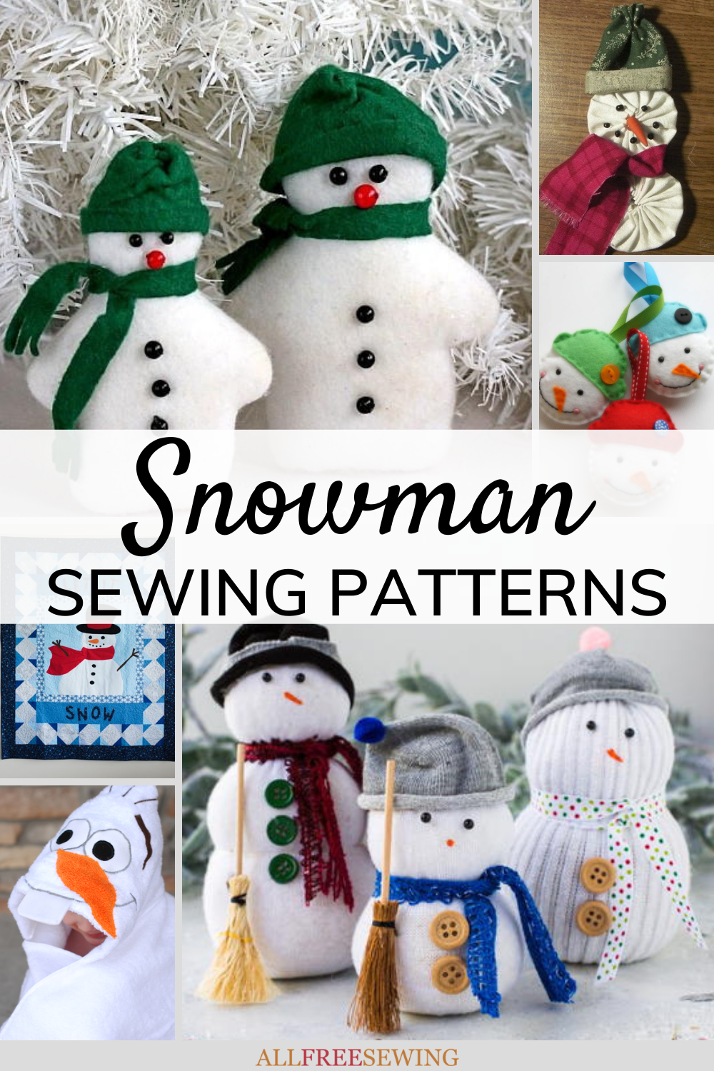 15+ Free Snowman Patterns to Sew | AllFreeSewing.com 15-free-snowman-patterns-to-sew-allfreesewing-com