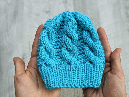 Newborn Cable Hat