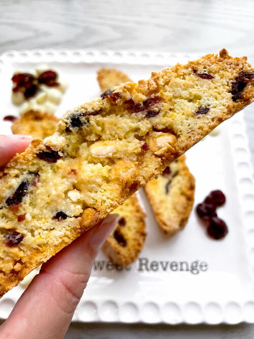 Orange Cranberry White Chocolate Biscotti