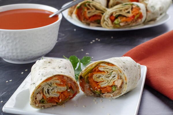 Healthy Leftover Turkey Wrap