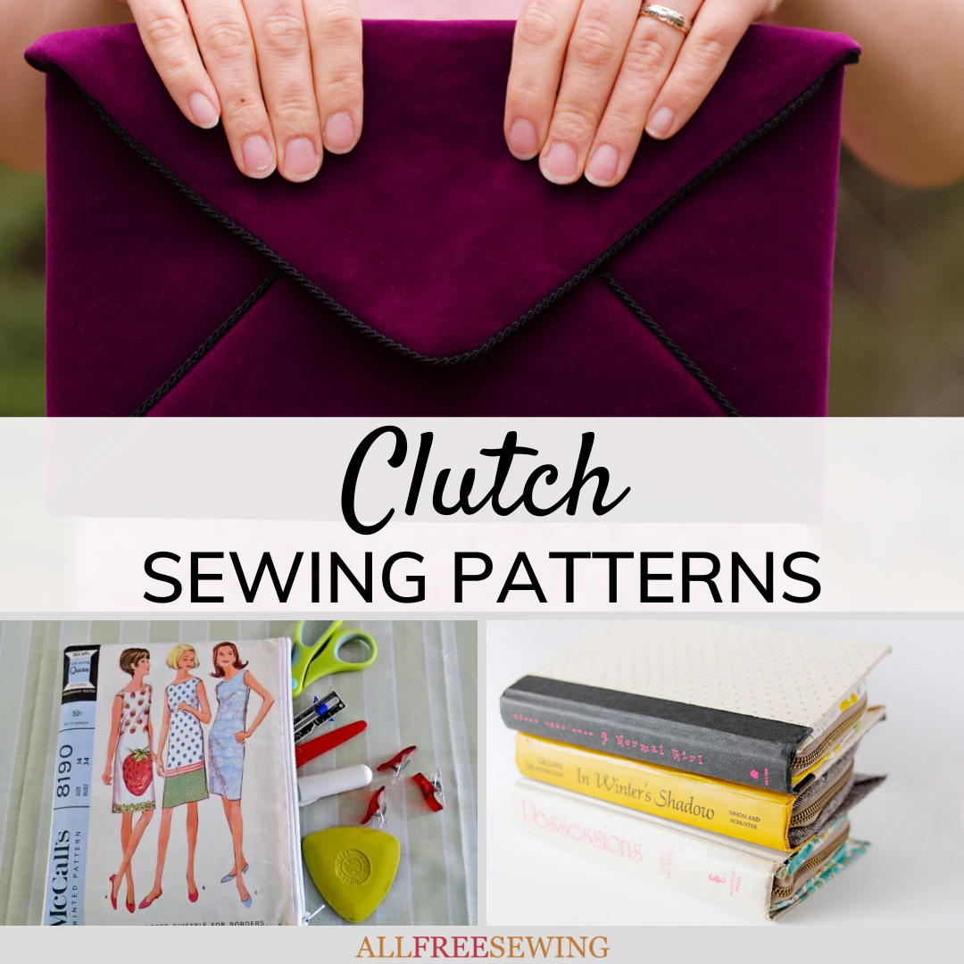 20 Free Clutch Sewing Patterns for Compact Couture! | AllFreeSewing.com 20 Free Clutch Sewing Patterns for Compact Couture! | AllFreeSewing.com