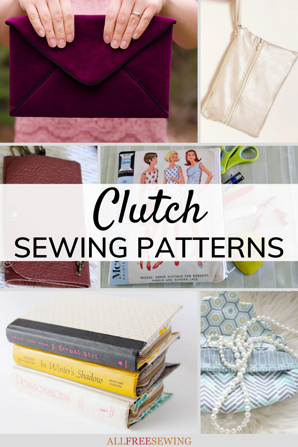 Sewing pattern to make the Dorothy Clutch Bag - PDF pattern INSTANT DOWNLOAD