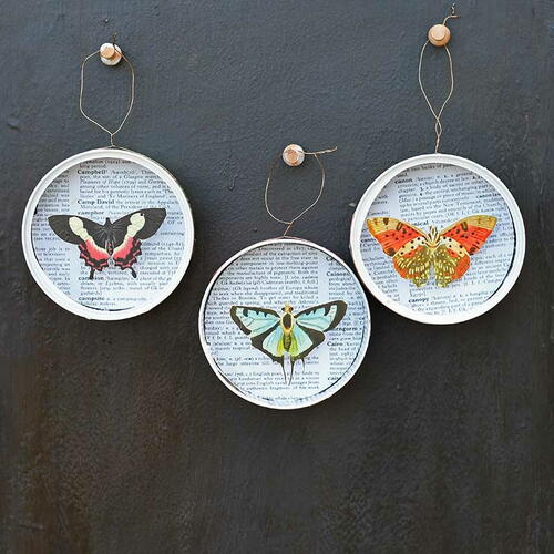 Tin Can Butterfly Ornaments