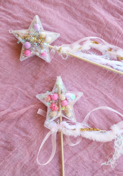 Diy Star Confetti Fairy Wands