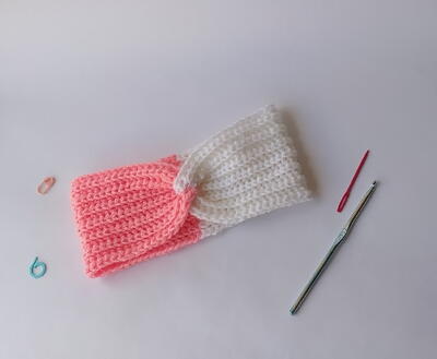 Crochet Twisted Knit Look Headband