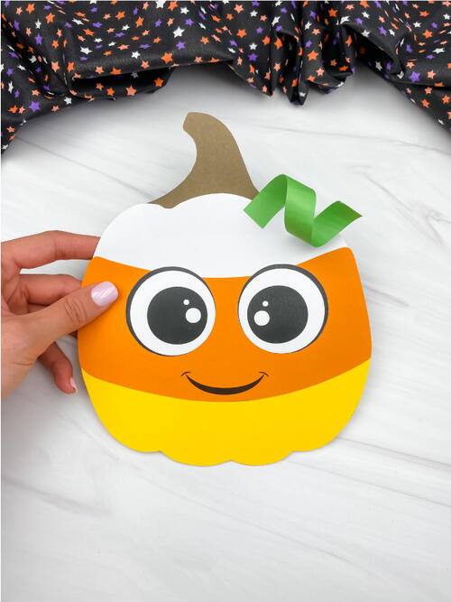 Candy Corn Pumpkin Craft