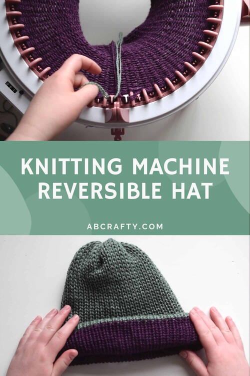 Knitting Machine Reversible Hat