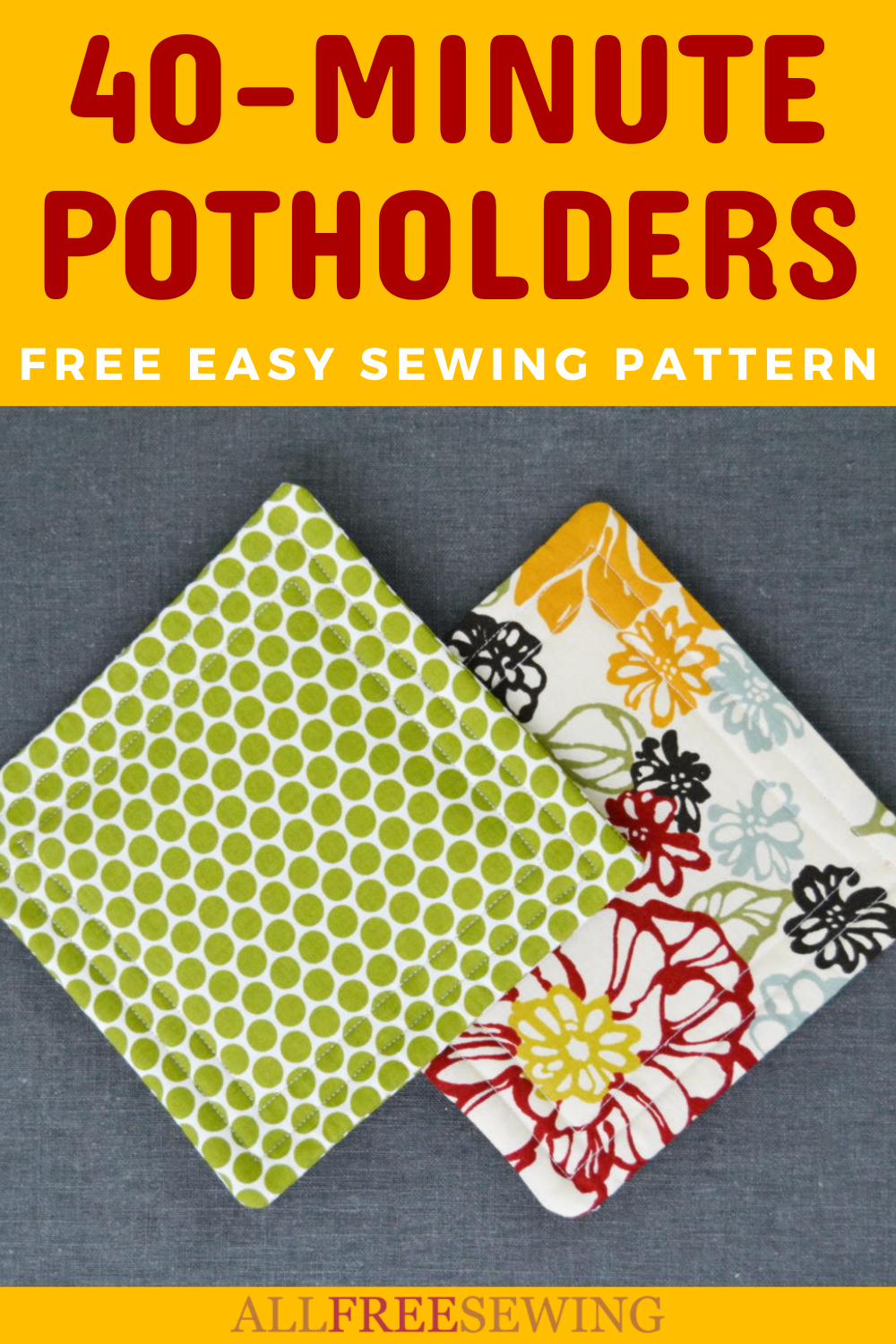 Square Kitchen Pot Holders Pattern - Easy Peasy Creative Ideas
